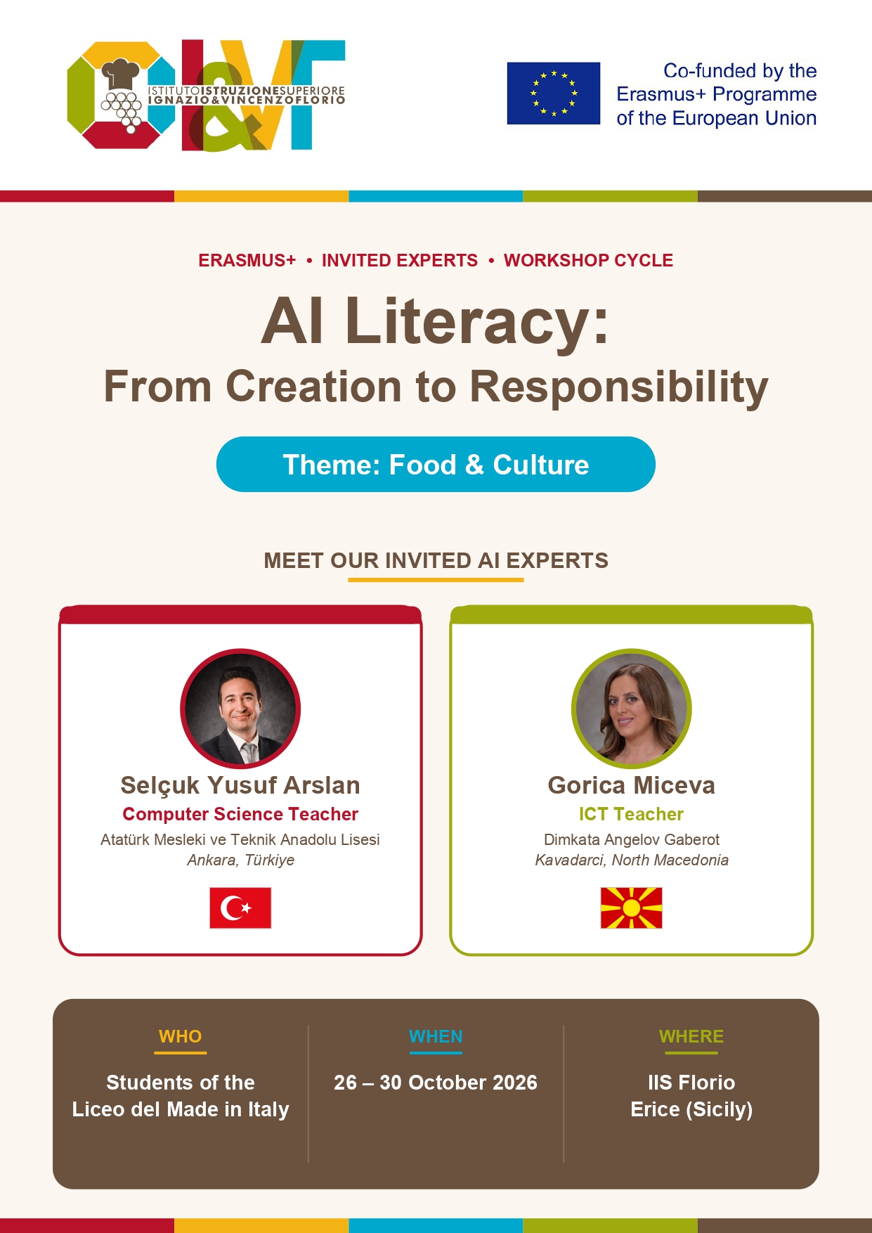 Erasmus disseminazione AI experts